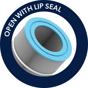 ENDCAPS OPEN WITH LIP SEAL