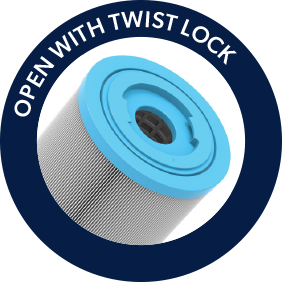 OPEN WITH TWIST LOCK